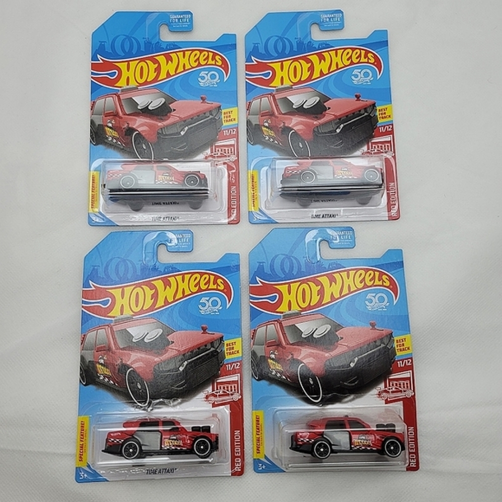 Hot Wheels 50th Anniversary Time Attaxi RED EDITION